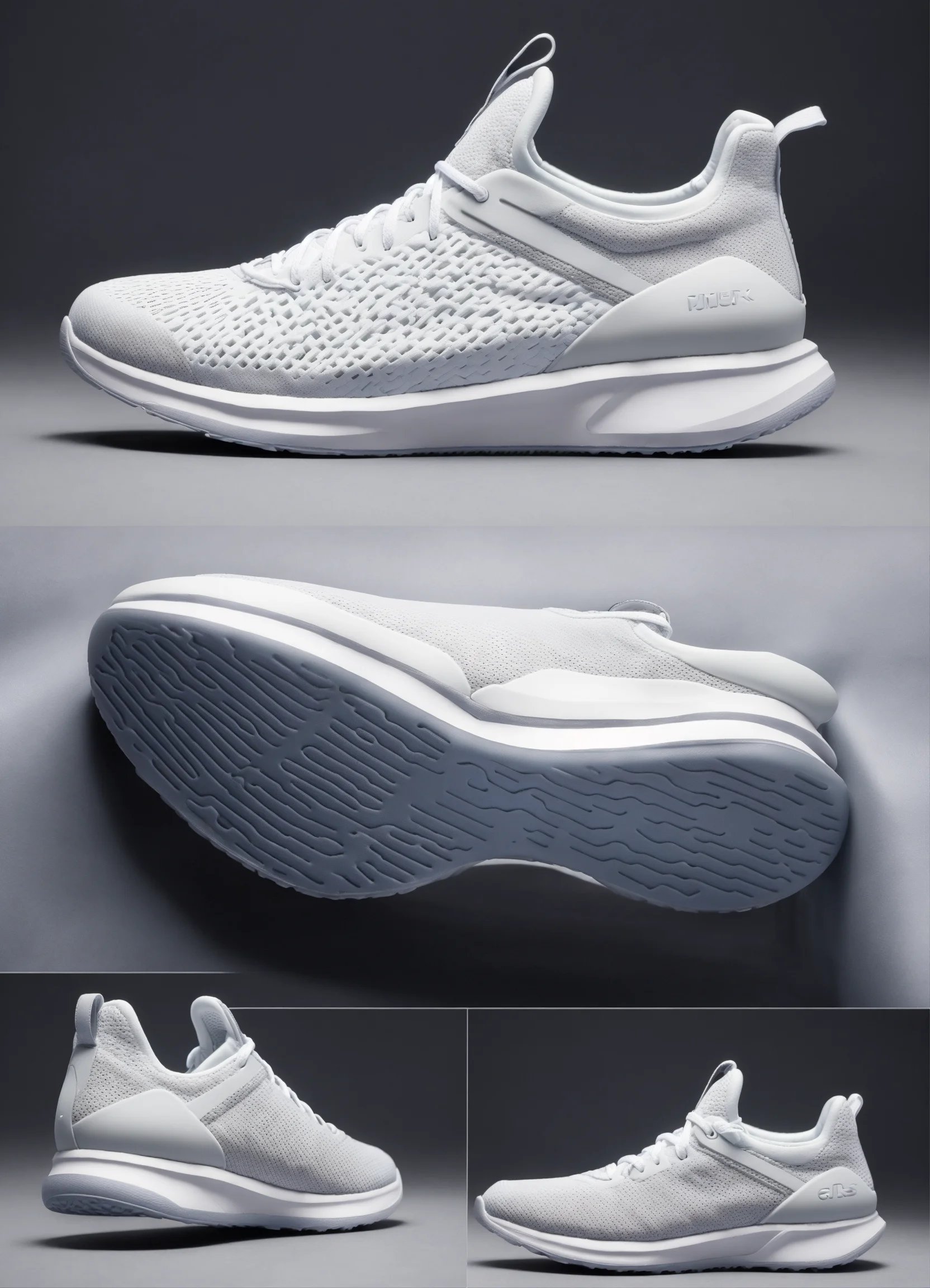 white sports sneaker